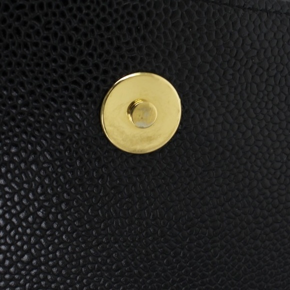 Chanel Chain Shoulder Bag Caviar Skin Cocomark Flap Black - Picture 3 of 3